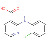 57978-40-2 2-(2-chloroanilino)pyridine-3-carboxylic acid chemical structure