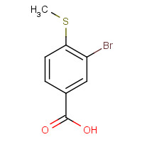 58123-71-0 3-bromo-4-methylsulfanylbenzoic acid chemical structure