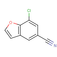 1427420-85-6 7-chloro-1-benzofuran-5-carbonitrile chemical structure