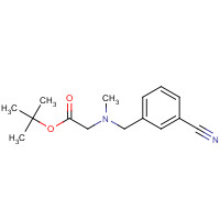1141474-22-7 tert-butyl 2-[(3-cyanophenyl)methyl-methylamino]acetate chemical structure