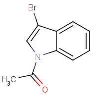 66417-73-0 1-(3-bromoindol-1-yl)ethanone chemical structure