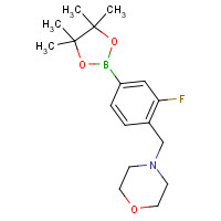 1073354-74-1 4-[[2-fluoro-4-(4,4,5,5-tetramethyl-1,3,2-dioxaborolan-2-yl)phenyl]methyl]morpholine chemical structure
