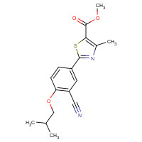 923942-34-1 methyl 2-[3-cyano-4-(2-methylpropoxy)phenyl]-4-methyl-1,3-thiazole-5-carboxylate chemical structure