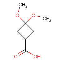 332187-56-1 3,3-dimethoxycyclobutane-1-carboxylic acid chemical structure