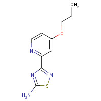 1179362-20-9 3-(4-propoxypyridin-2-yl)-1,2,4-thiadiazol-5-amine chemical structure