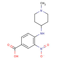 1096849-67-0 4-[(1-methylpiperidin-4-yl)amino]-3-nitrobenzoic acid chemical structure