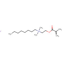 63175-06-4 dimethyl-[2-(2-methylprop-2-enoyloxy)ethyl]-octylazanium;iodide chemical structure