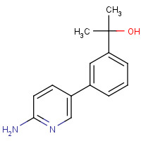 1198211-08-3 2-[3-(6-aminopyridin-3-yl)phenyl]propan-2-ol chemical structure