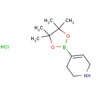 1121057-75-7 4-(4,4,5,5-tetramethyl-1,3,2-dioxaborolan-2-yl)-1,2,3,6-tetrahydropyridine;hydrochloride chemical structure