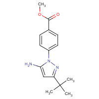 725686-68-0 methyl 4-(5-amino-3-tert-butylpyrazol-1-yl)benzoate chemical structure
