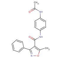 521300-00-5 N-(4-acetamidophenyl)-5-methyl-3-phenyl-1,2-oxazole-4-carboxamide chemical structure