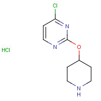 1159823-41-2 4-chloro-2-piperidin-4-yloxypyrimidine;hydrochloride chemical structure