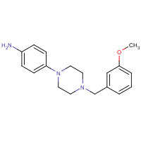 835633-77-7 4-[4-[(3-methoxyphenyl)methyl]piperazin-1-yl]aniline chemical structure