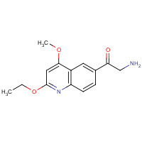 344337-44-6 2-amino-1-(2-ethoxy-4-methoxyquinolin-6-yl)ethanone chemical structure