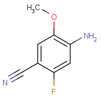 1441723-24-5 4-amino-2-fluoro-5-methoxybenzonitrile chemical structure
