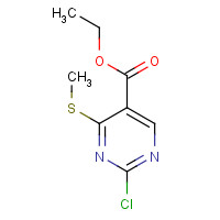 643086-93-5 ethyl 2-chloro-4-methylsulfanylpyrimidine-5-carboxylate chemical structure