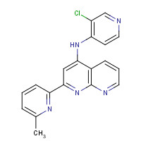 1330532-13-2 N-(3-chloropyridin-4-yl)-2-(6-methylpyridin-2-yl)-1,8-naphthyridin-4-amine chemical structure