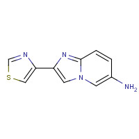 38923-00-1 2-(1,3-thiazol-4-yl)imidazo[1,2-a]pyridin-6-amine chemical structure