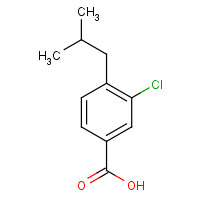885706-15-0 3-chloro-4-(2-methylpropyl)benzoic acid chemical structure