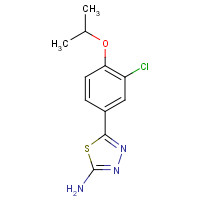 1258440-61-7 5-(3-chloro-4-propan-2-yloxyphenyl)-1,3,4-thiadiazol-2-amine chemical structure