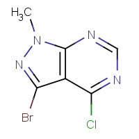 1240526-73-1 3-bromo-4-chloro-1-methylpyrazolo[3,4-d]pyrimidine chemical structure