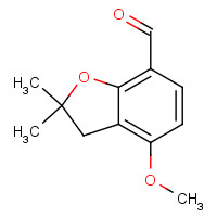 503058-06-8 4-methoxy-2,2-dimethyl-3H-1-benzofuran-7-carbaldehyde chemical structure