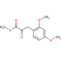 101346-47-8 methyl 3-(2,4-dimethoxyphenyl)-2-oxopropanoate chemical structure