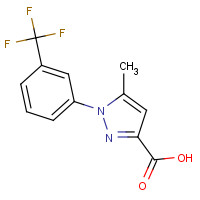 126067-60-5 5-methyl-1-[3-(trifluoromethyl)phenyl]pyrazole-3-carboxylic acid chemical structure