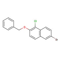 887343-51-3 6-bromo-1-chloro-2-phenylmethoxynaphthalene chemical structure