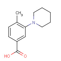 886501-34-4 4-methyl-3-piperidin-1-ylbenzoic acid chemical structure