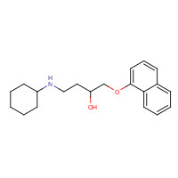 57281-35-3 4-(cyclohexylamino)-1-naphthalen-1-yloxybutan-2-ol chemical structure