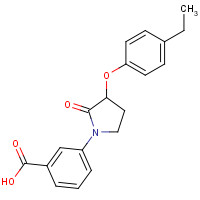 649774-27-6 3-[3-(4-ethylphenoxy)-2-oxopyrrolidin-1-yl]benzoic acid chemical structure
