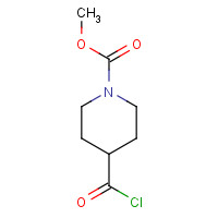 197585-43-6 methyl 4-carbonochloridoylpiperidine-1-carboxylate chemical structure