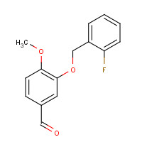 384857-20-9 3-[(2-fluorophenyl)methoxy]-4-methoxybenzaldehyde chemical structure