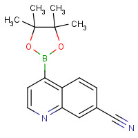 1231926-31-0 4-(4,4,5,5-tetramethyl-1,3,2-dioxaborolan-2-yl)quinoline-7-carbonitrile chemical structure