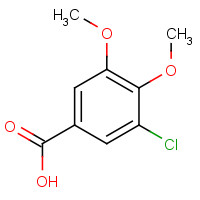 20624-87-7 3-chloro-4,5-dimethoxybenzoic acid chemical structure