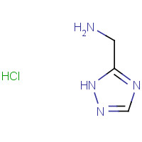 1197157-75-7 1H-1,2,4-triazol-5-ylmethanamine;hydrochloride chemical structure