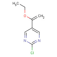 122372-20-7 2-chloro-5-(1-ethoxyethenyl)pyrimidine chemical structure