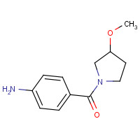 218631-93-7 (4-aminophenyl)-(3-methoxypyrrolidin-1-yl)methanone chemical structure
