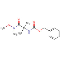 875549-00-1 benzyl N-[1-[methoxy(methyl)amino]-2-methyl-1-oxopropan-2-yl]carbamate chemical structure