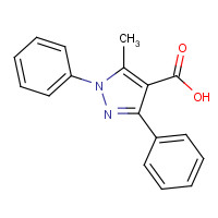15409-48-0 5-methyl-1,3-diphenylpyrazole-4-carboxylic acid chemical structure