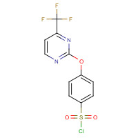 1160058-86-5 4-[4-(trifluoromethyl)pyrimidin-2-yl]oxybenzenesulfonyl chloride chemical structure