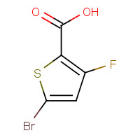 1432060-81-5 5-bromo-3-fluorothiophene-2-carboxylic acid chemical structure