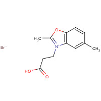 32353-63-2 3-(2,5-dimethyl-1,3-benzoxazol-3-ium-3-yl)propanoic acid;bromide chemical structure