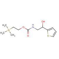 1360629-08-8 2-trimethylsilylethyl N-(2-hydroxy-2-thiophen-2-ylethyl)carbamate chemical structure