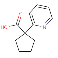 783297-14-3 1-pyridin-2-ylcyclopentane-1-carboxylic acid chemical structure