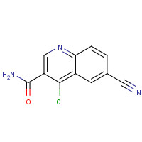 1131604-95-9 4-chloro-6-cyanoquinoline-3-carboxamide chemical structure