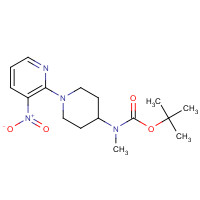 1416625-12-1 tert-butyl N-methyl-N-[1-(3-nitropyridin-2-yl)piperidin-4-yl]carbamate chemical structure