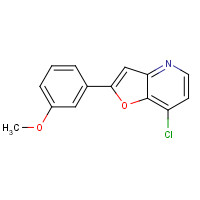 1360911-29-0 7-chloro-2-(3-methoxyphenyl)furo[3,2-b]pyridine chemical structure