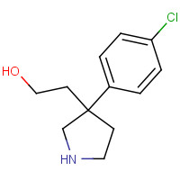 52423-70-8 2-[3-(4-chlorophenyl)pyrrolidin-3-yl]ethanol chemical structure